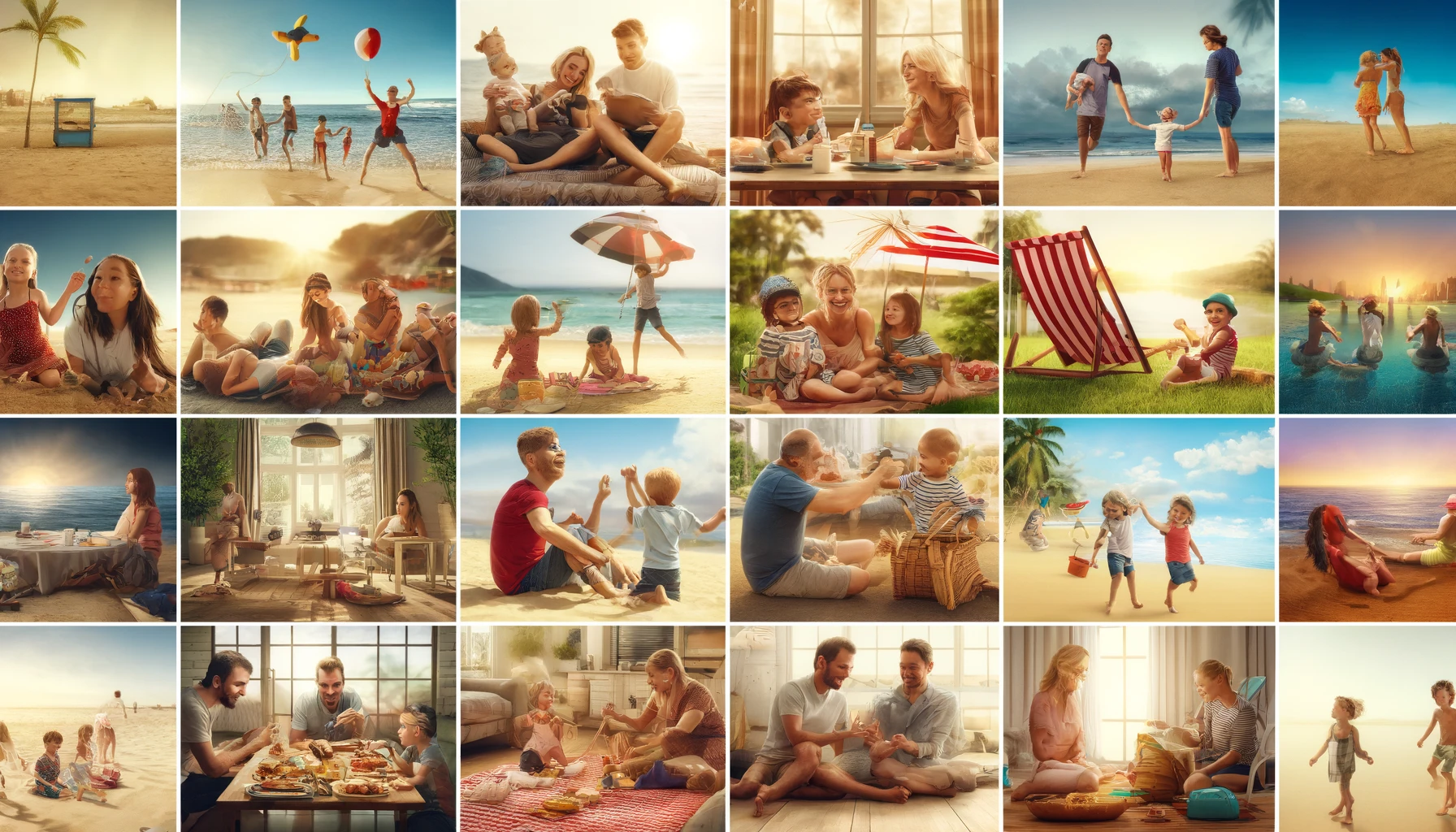 zomervakantie familie